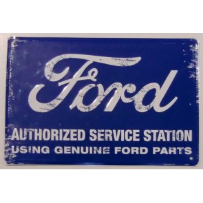 ''Ford Authorized Service Station'' Dekorasyon Levha