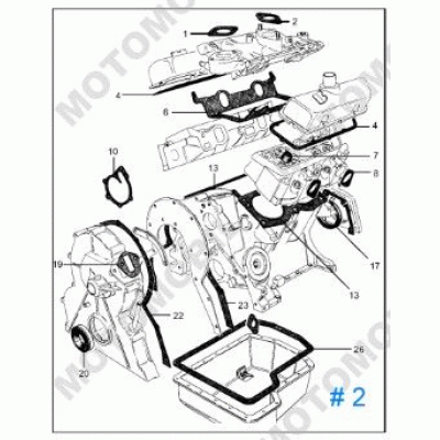 Motor Takım Conta V6 3,0L