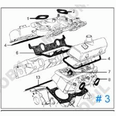 Motor Takım Conta Yarım V4 Essex